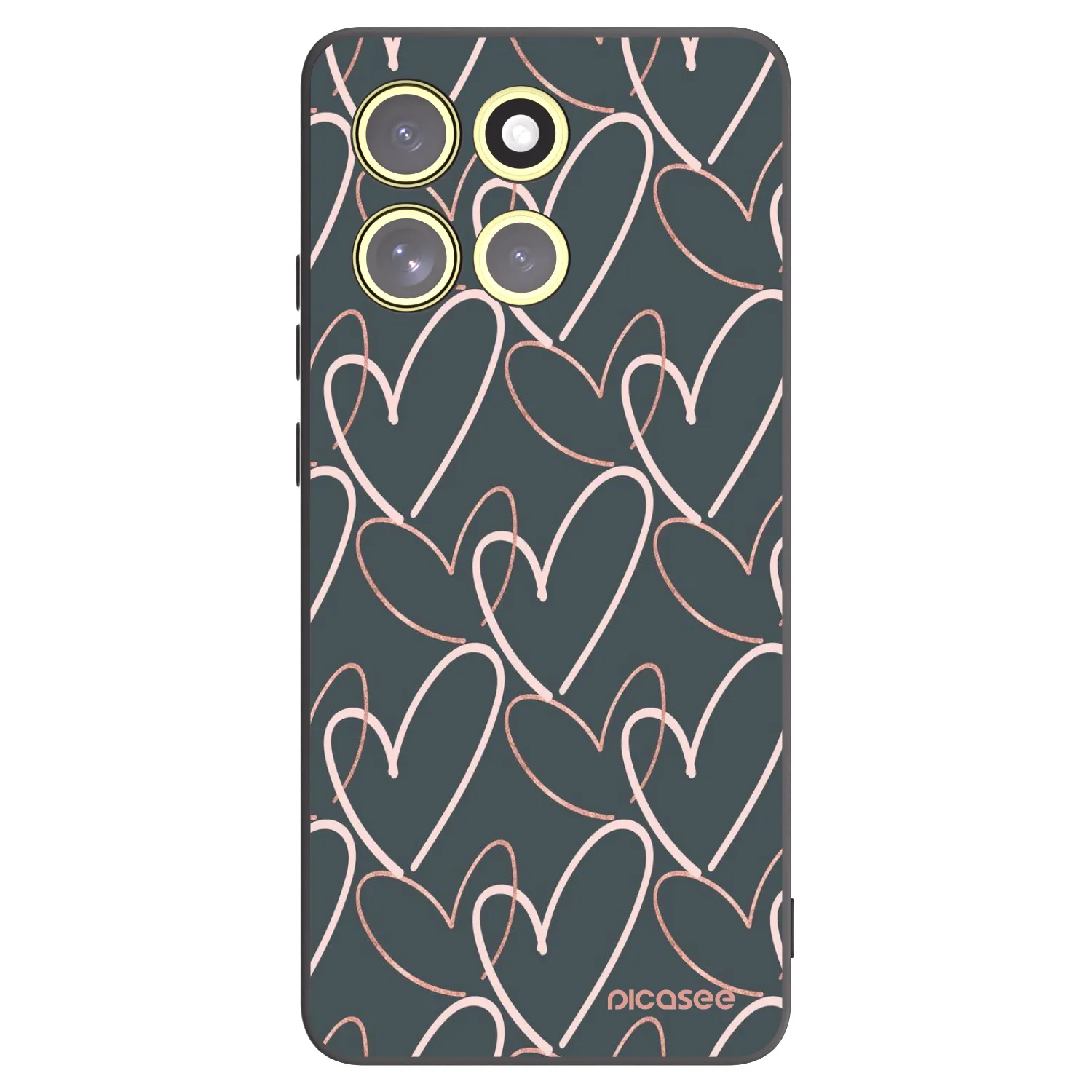 Picasee silikonový černý obal pro Motorola Moto G86 5G - Hodně lásky