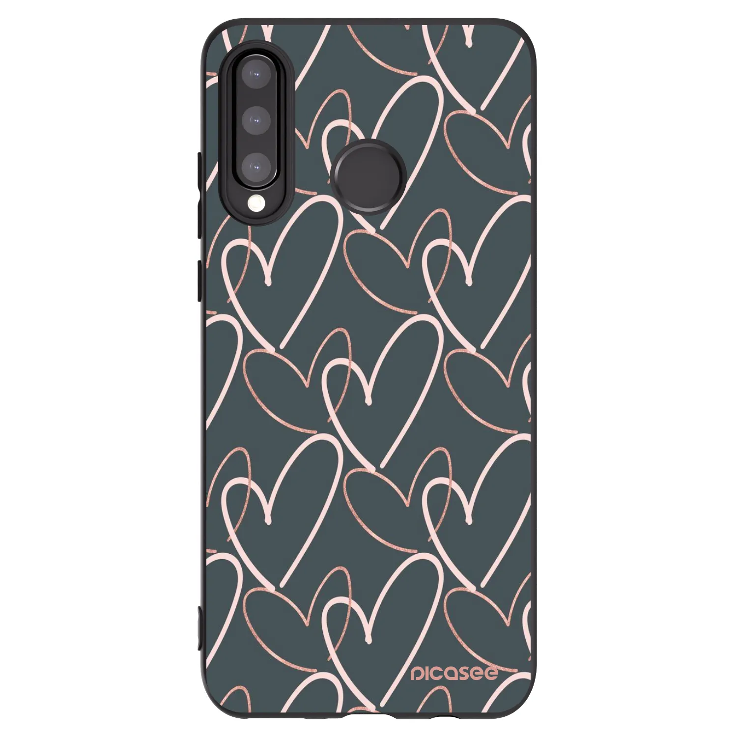 Picasee silikonový černý obal pro Huawei P30 Lite - Hodně lásky
