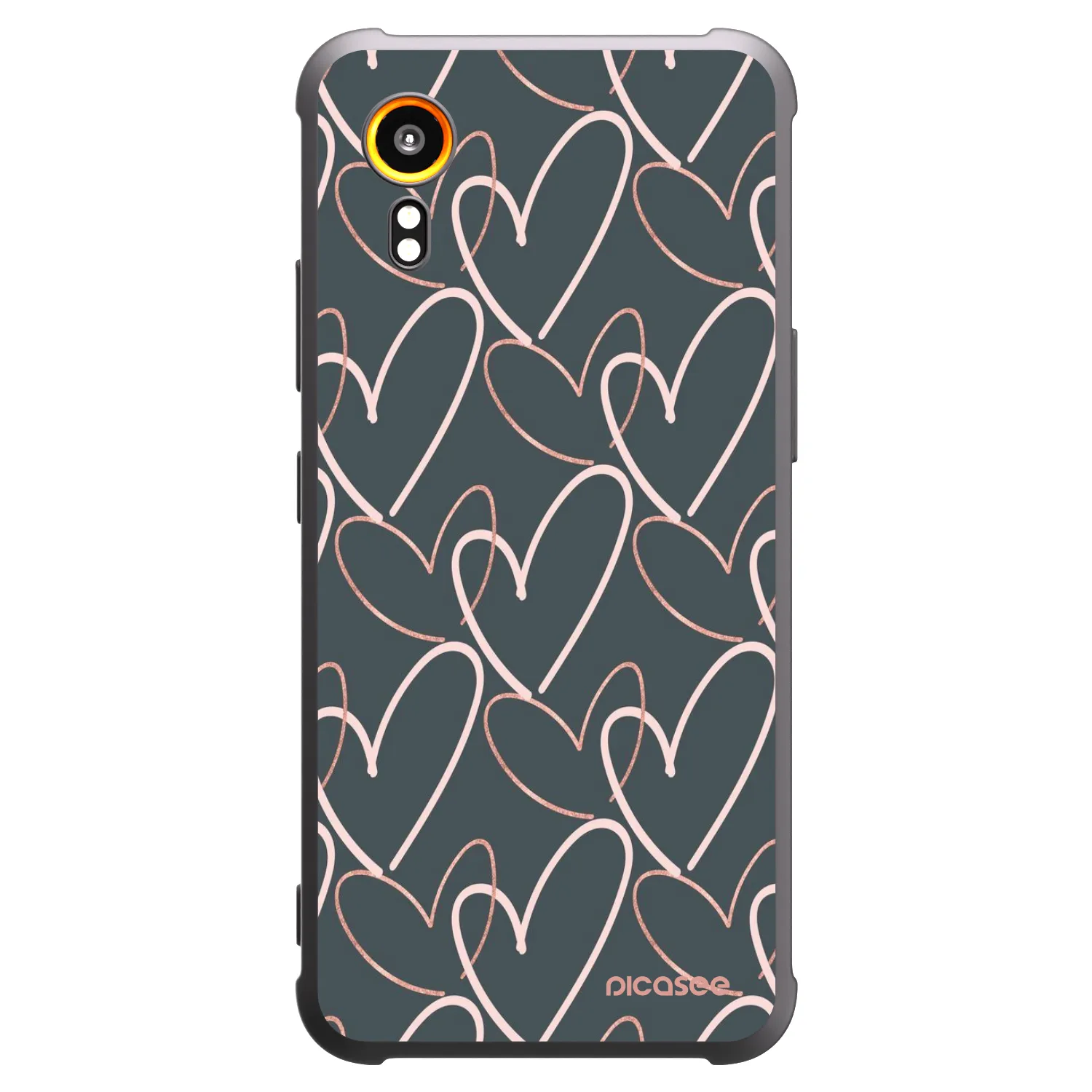 Picasee silikonový černý obal pro Samsung Galaxy Xcover 7 - Hodně lásky
