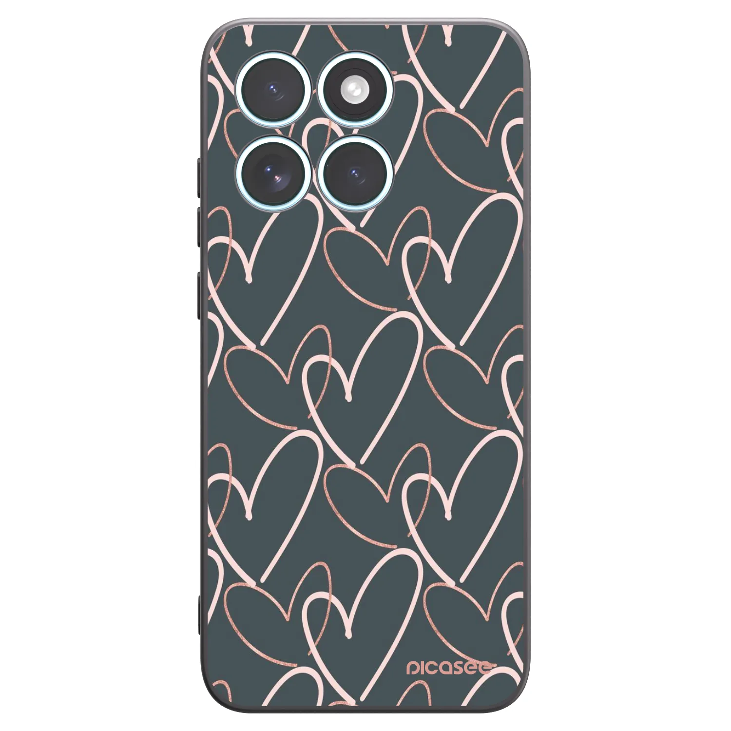 Picasee silikonový černý obal pro Motorola Edge 70 Fusion - Hodně lásky