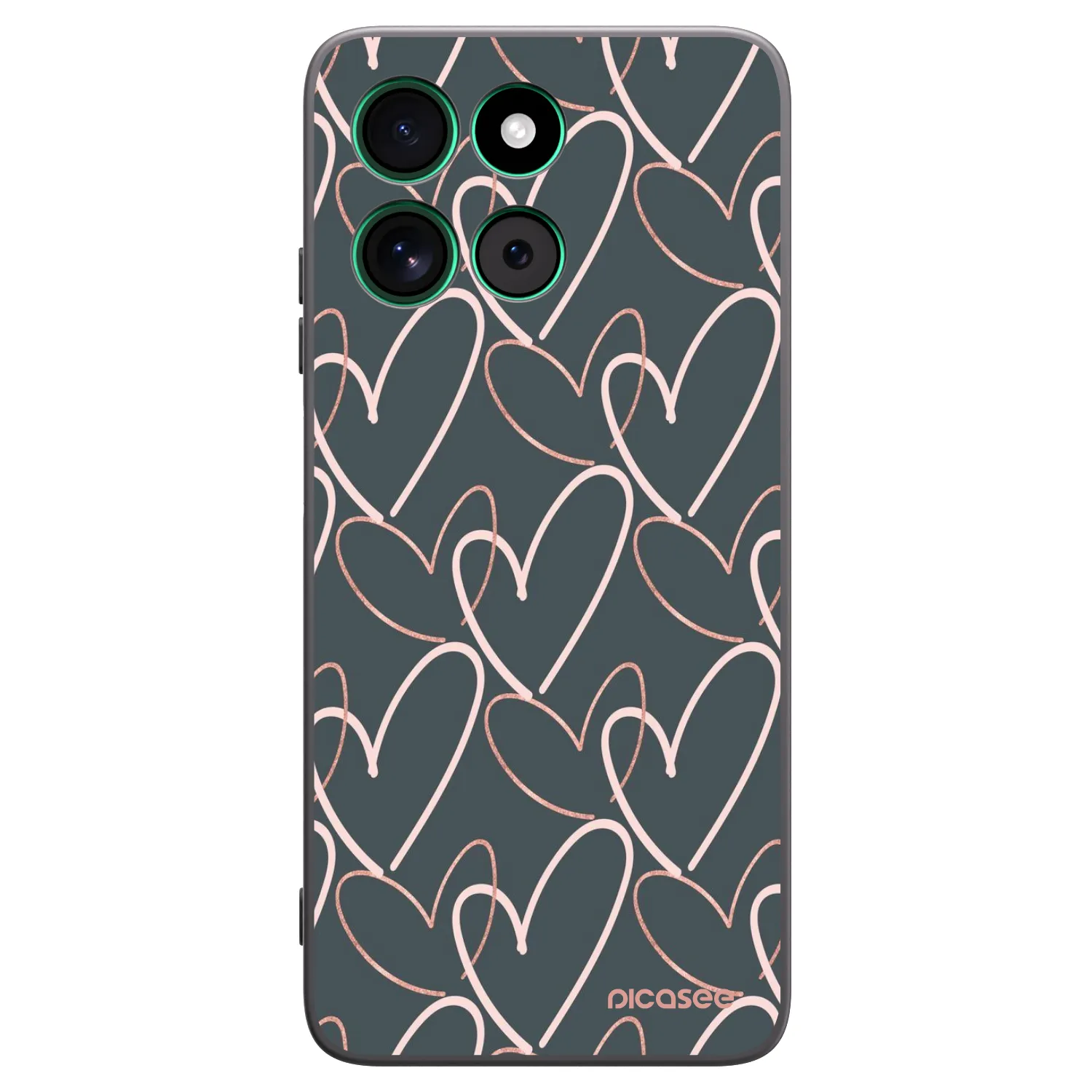 Picasee silikonový černý obal pro Motorola Moto G57 Power - Hodně lásky