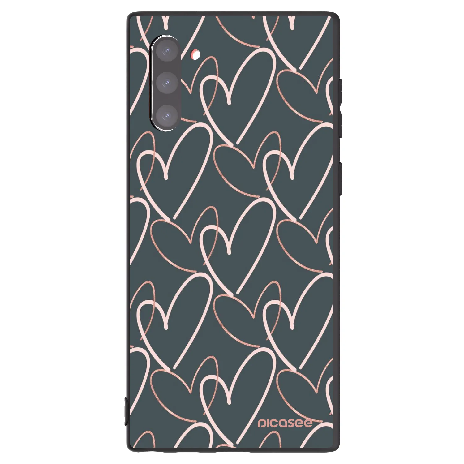 Picasee silikonový černý obal pro Samsung Galaxy Note 10 N970F - Hodně lásky