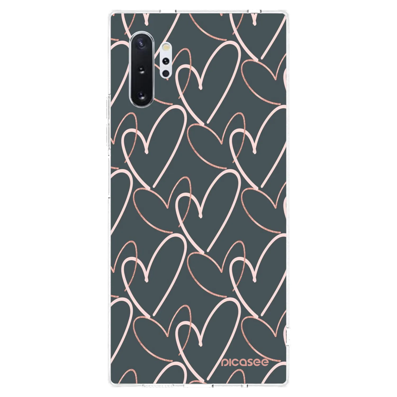 Picasee silikonový průhledný obal pro Samsung Galaxy Note 10+ N975F - Hodně lásky
