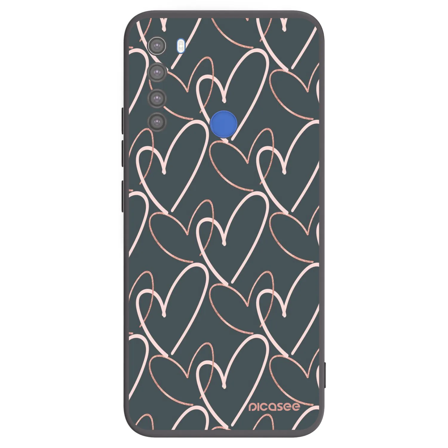 Picasee silikonový černý obal pro Xiaomi Redmi Note 8T - Hodně lásky