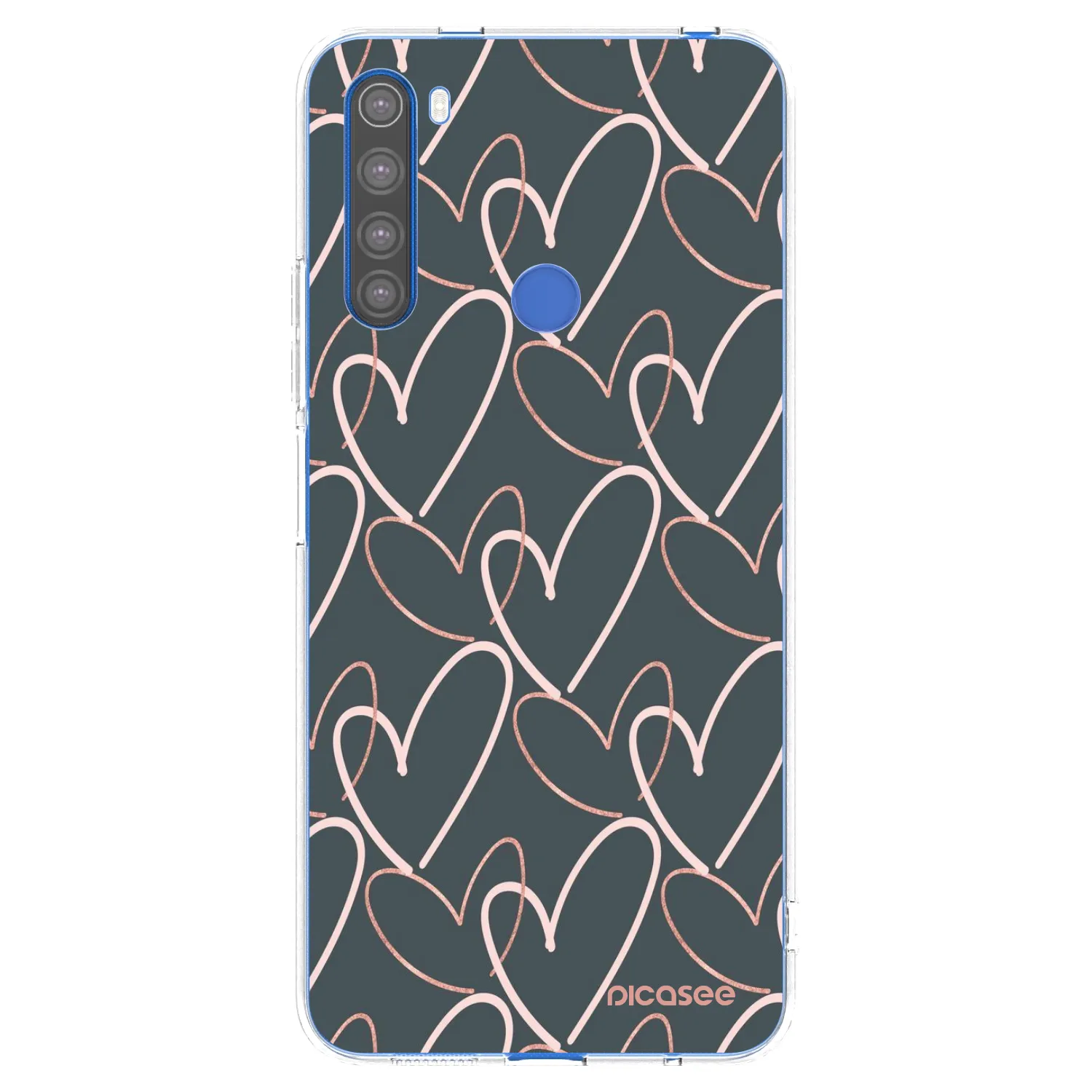 Picasee silikonový průhledný obal pro Xiaomi Redmi Note 8T - Hodně lásky