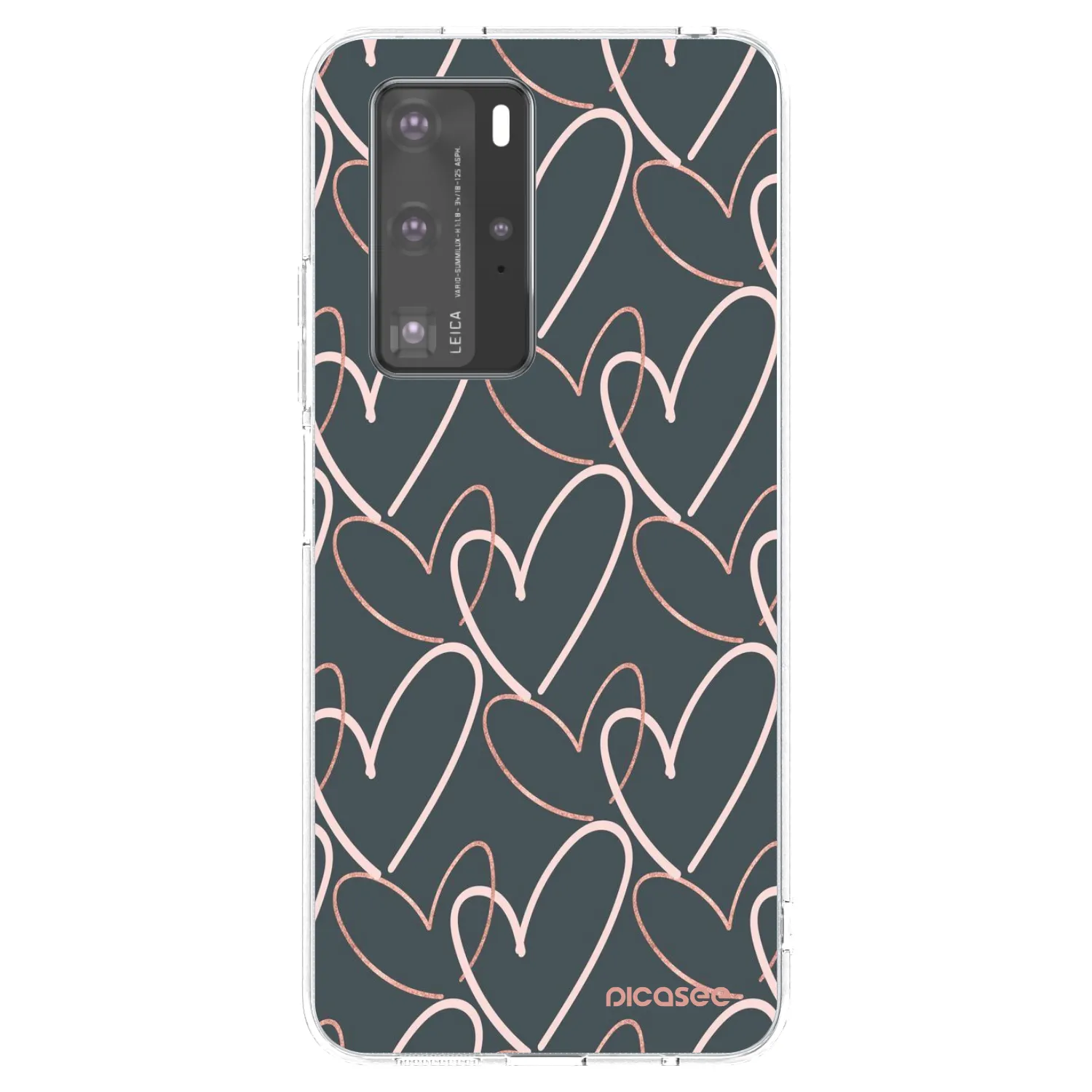 Picasee silikonový průhledný obal pro Huawei P40 Pro - Hodně lásky