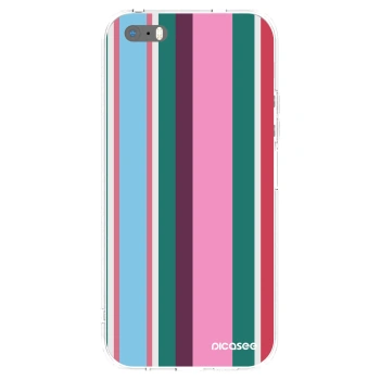Picasee silikonový průhledný obal pro Apple iPhone 5/5S/SE - Cabana club