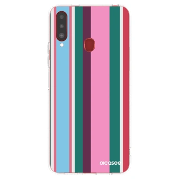 Picasee silikonový průhledný obal pro Samsung Galaxy A20s - Cabana club
