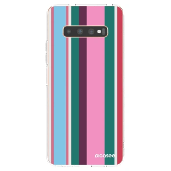 Picasee silikonový průhledný obal pro Samsung Galaxy S10 Plus G975 - Cabana club