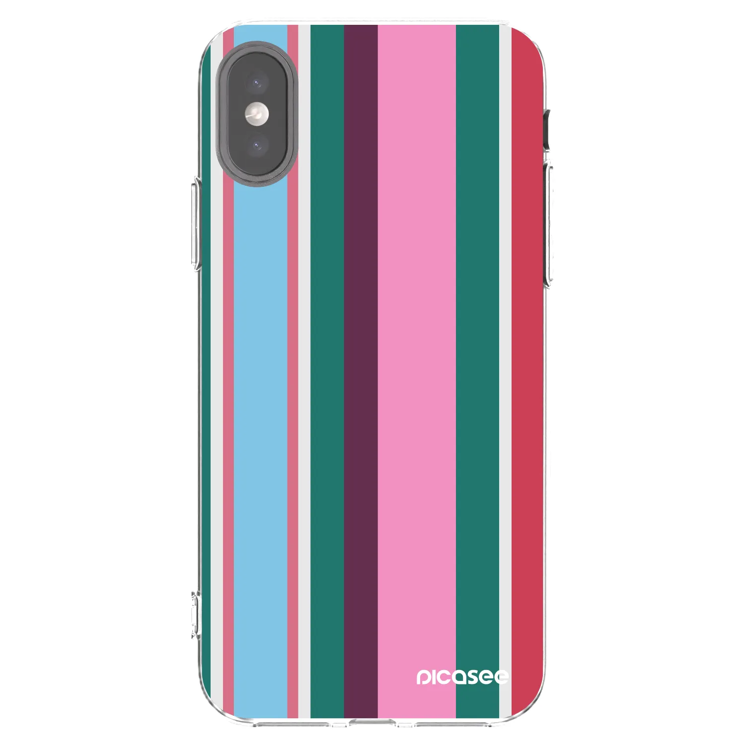 Picasee silikonový průhledný obal pro Apple iPhone X/XS - Cabana club