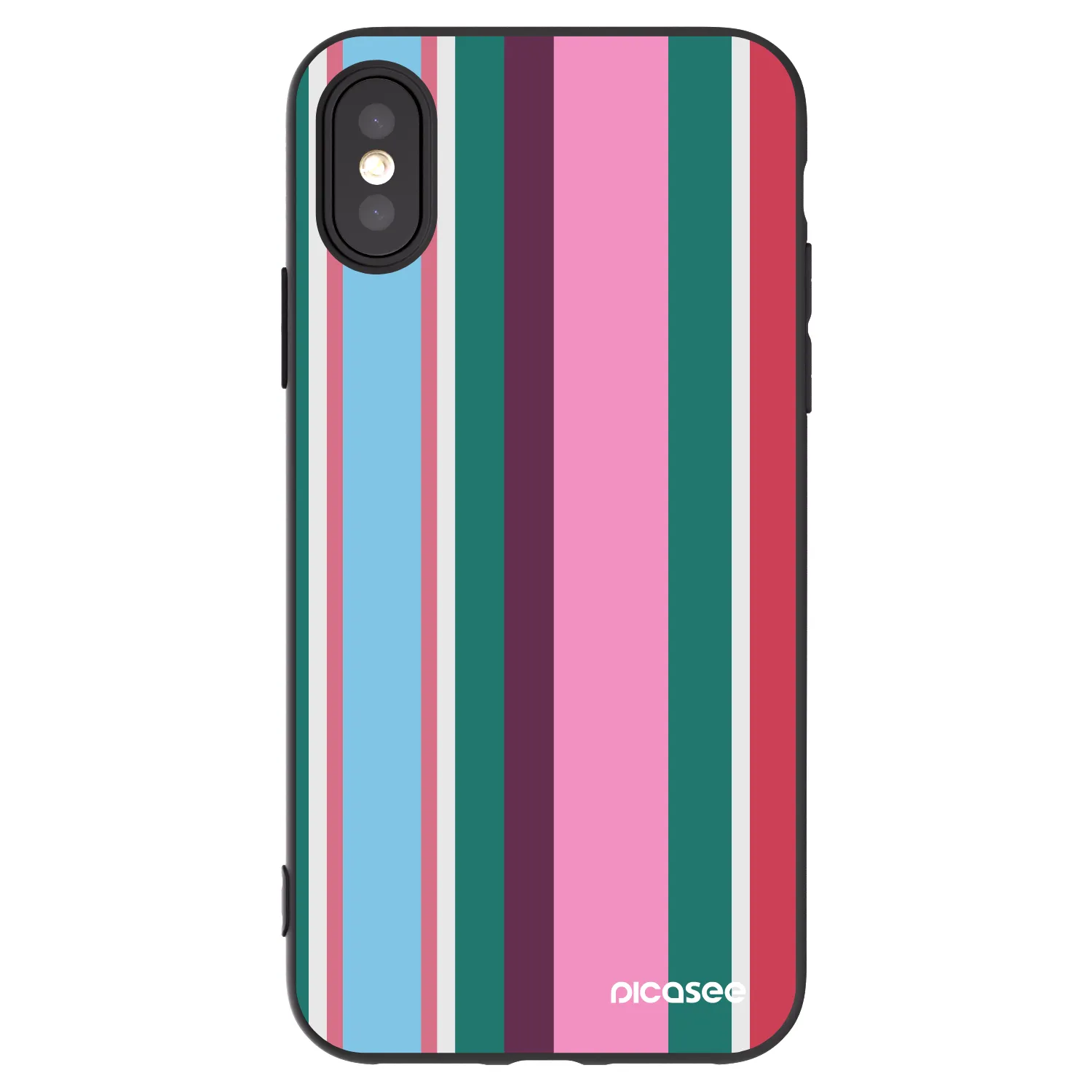 Picasee silikonový černý obal pro Apple iPhone X/XS - Cabana club