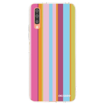 Picasee silikonový průhledný obal pro Samsung Galaxy A70 A705F - Golden hour