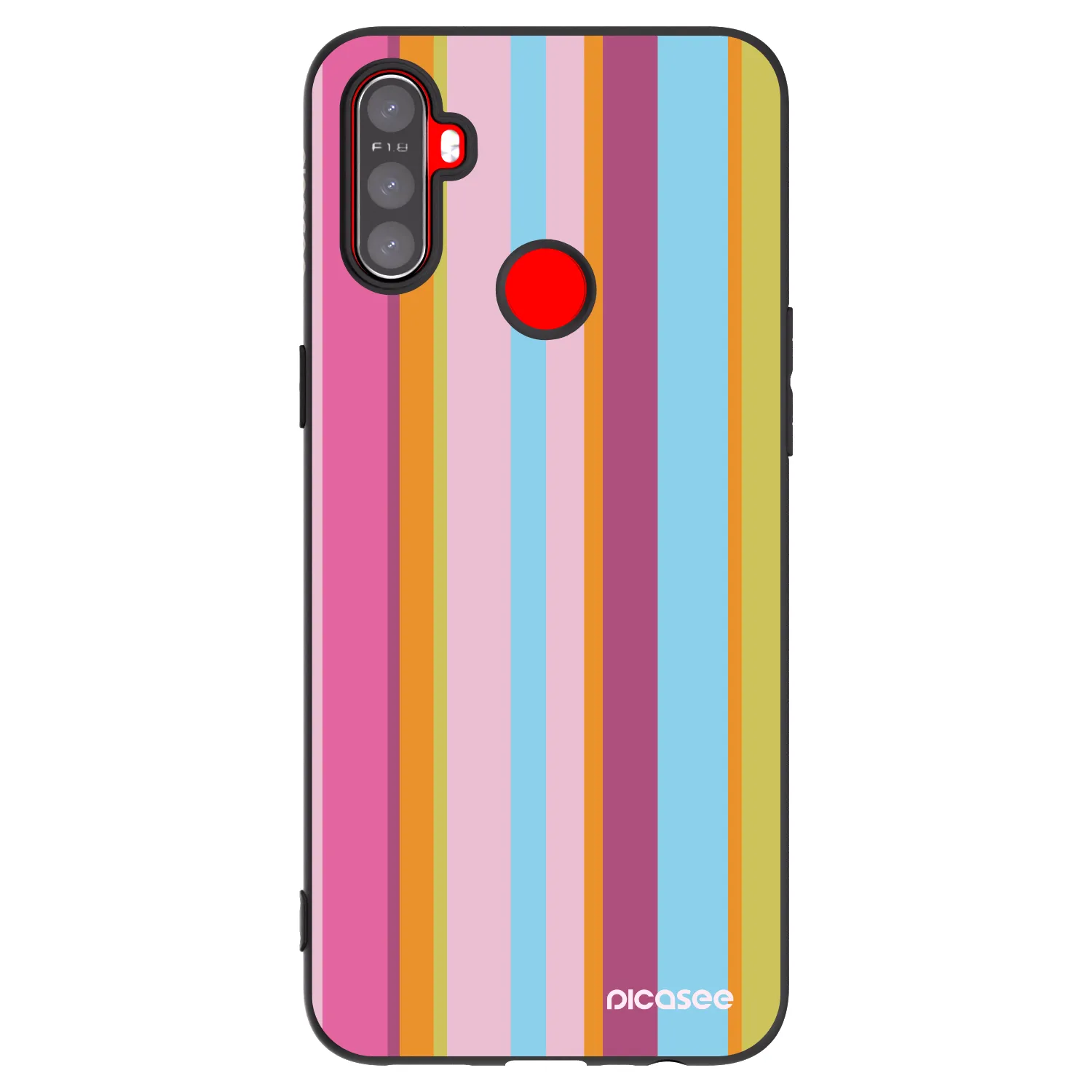 Picasee silikonový černý obal pro Realme C3 - Golden hour