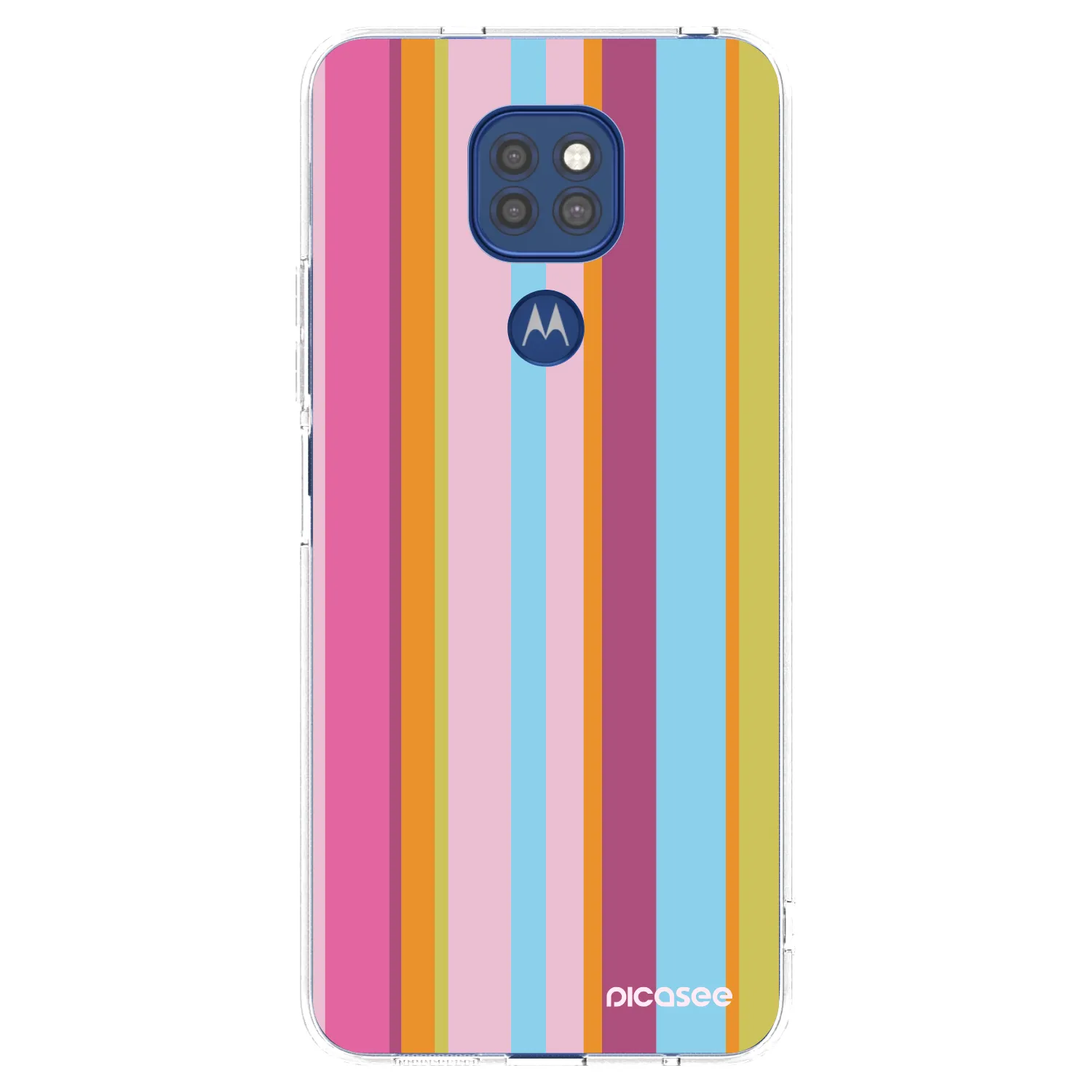 Picasee silikonový průhledný obal pro Motorola Moto G9 Play - Golden hour
