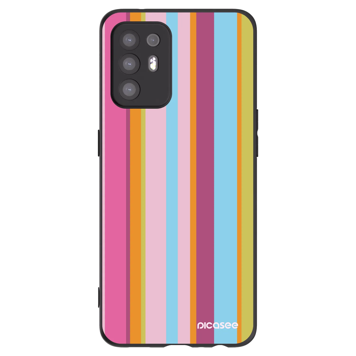 Picasee silikonový černý obal pro OPPO A94 5G - Golden hour