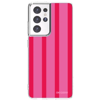 Picasee silikonový průhledný obal pro Samsung Galaxy S21 Ultra 5G G998B - Hot tropic