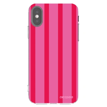 Picasee silikonový průhledný obal pro Apple iPhone X/XS - Hot tropic