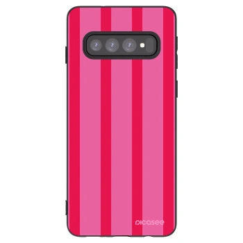 Picasee silikonový černý obal pro Samsung Galaxy S10 G973 - Hot tropic