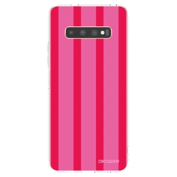 Picasee silikonový průhledný obal pro Samsung Galaxy S10 Plus G975 - Hot tropic
