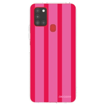 Picasee silikonový průhledný obal pro Samsung Galaxy A21s - Hot tropic