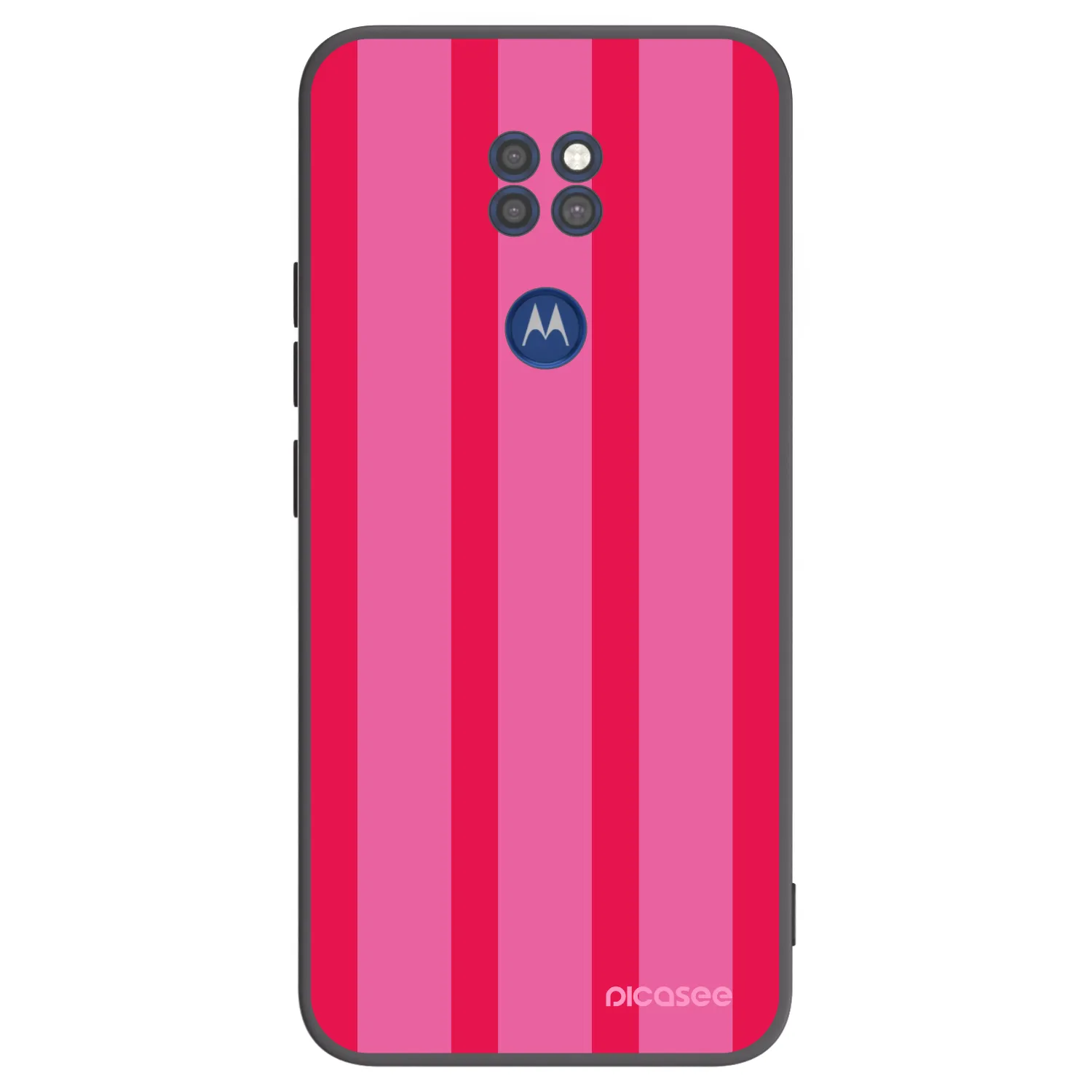 Picasee silikonový černý obal pro Motorola Moto G9 Play - Hot tropic