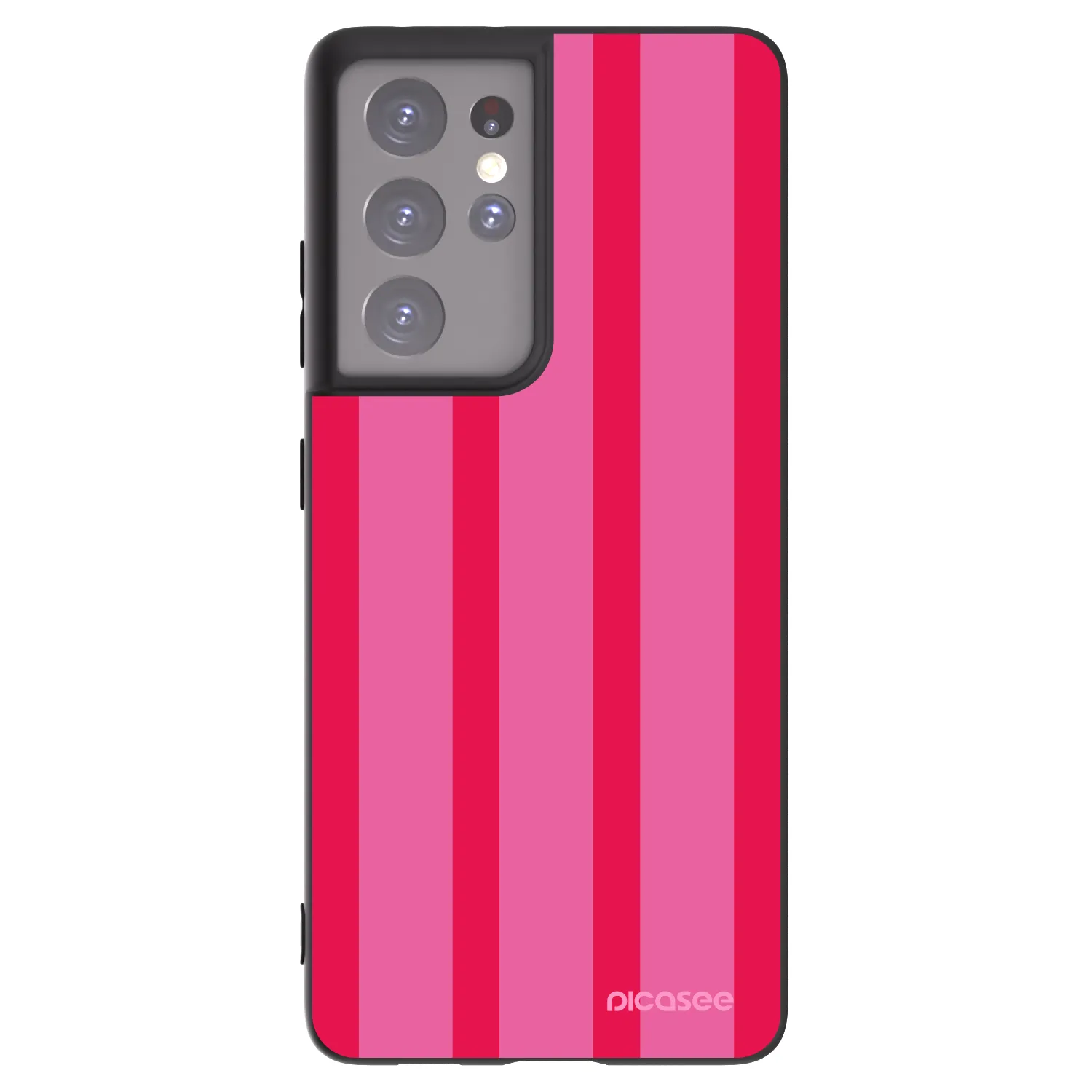 Picasee silikonový černý obal pro Samsung Galaxy S21 Ultra 5G G998B - Hot tropic
