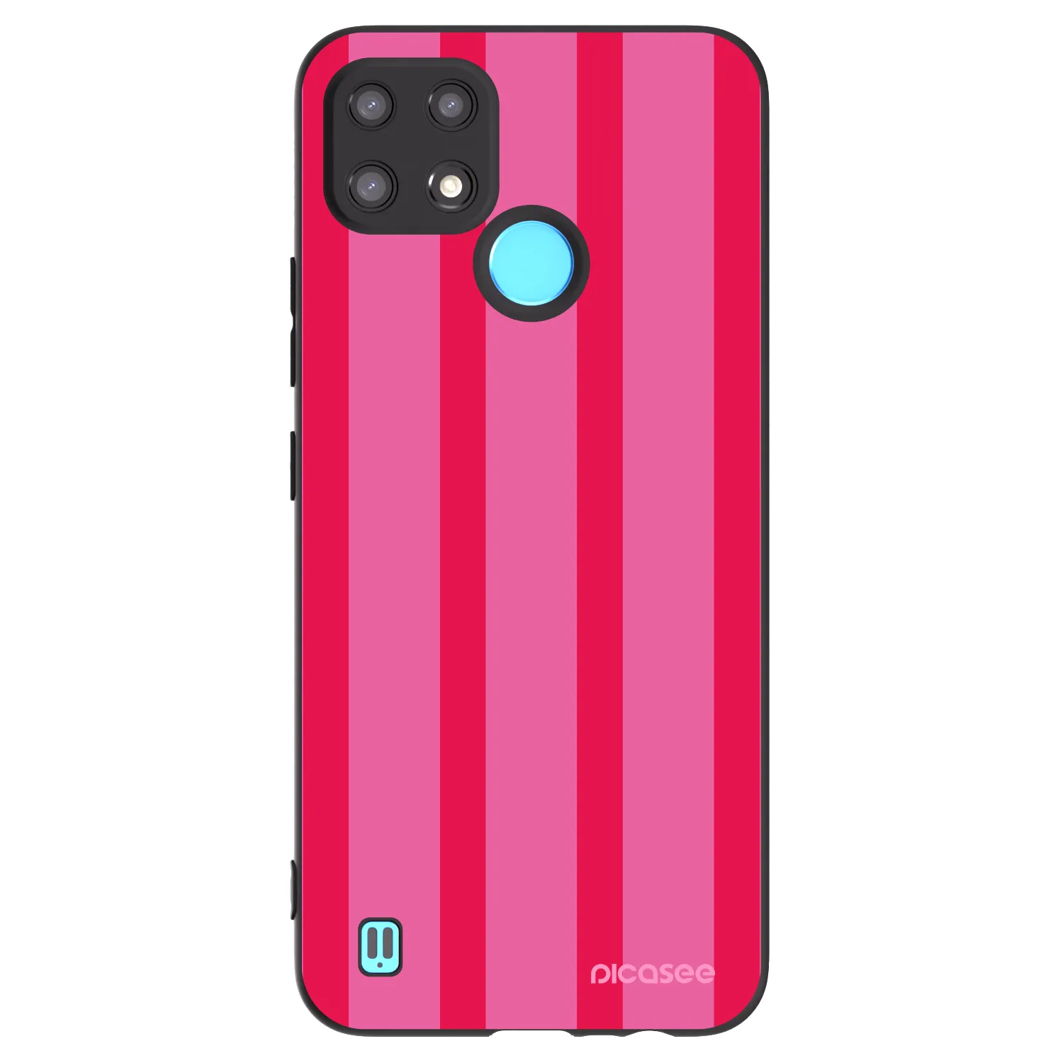 Picasee silikonový černý obal pro Realme C21 - Hot tropic