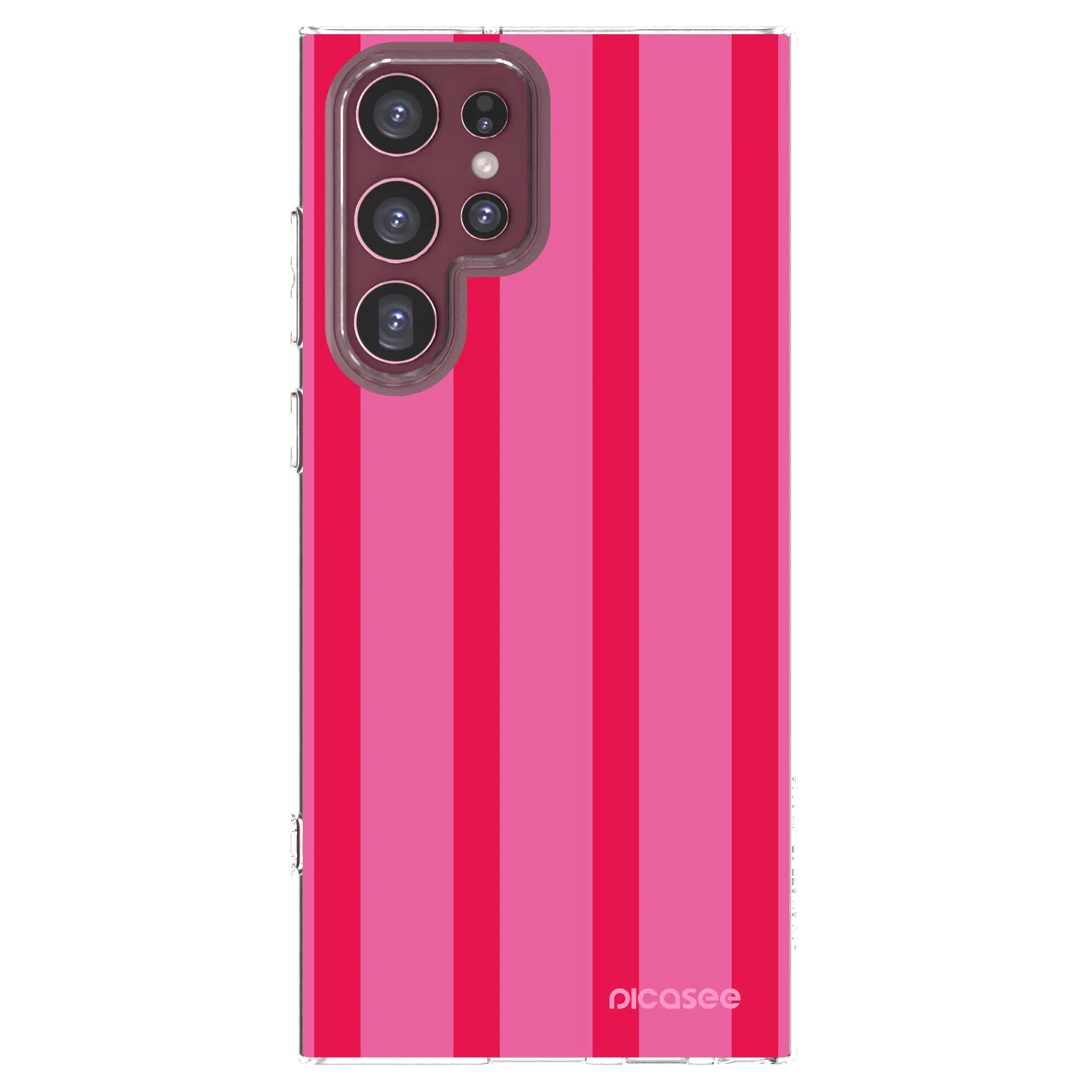 Picasee silikonový průhledný obal pro Samsung Galaxy S22 Ultra 5G - Hot tropic