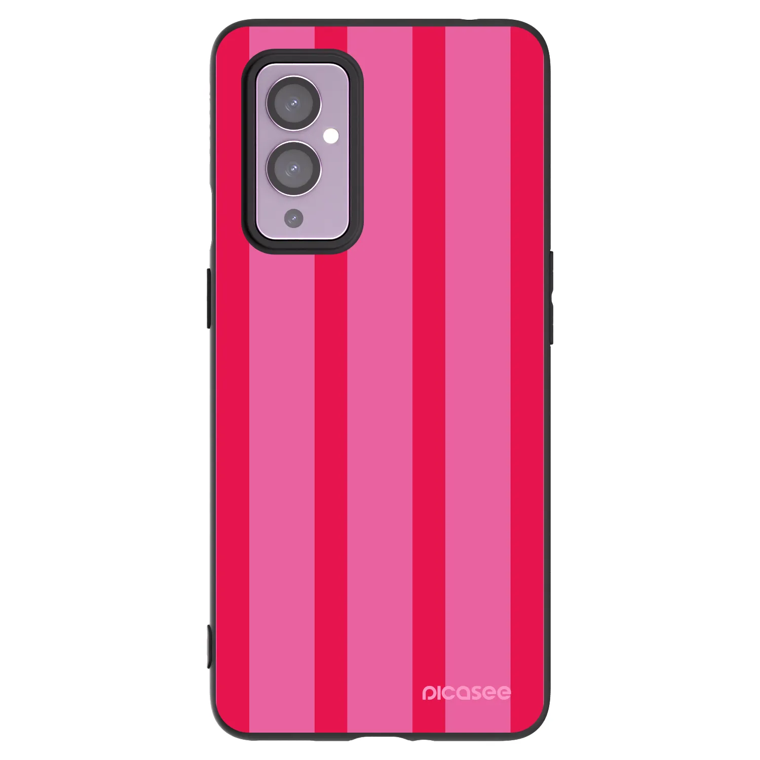 Picasee silikonový černý obal pro OnePlus 9 - Hot tropic