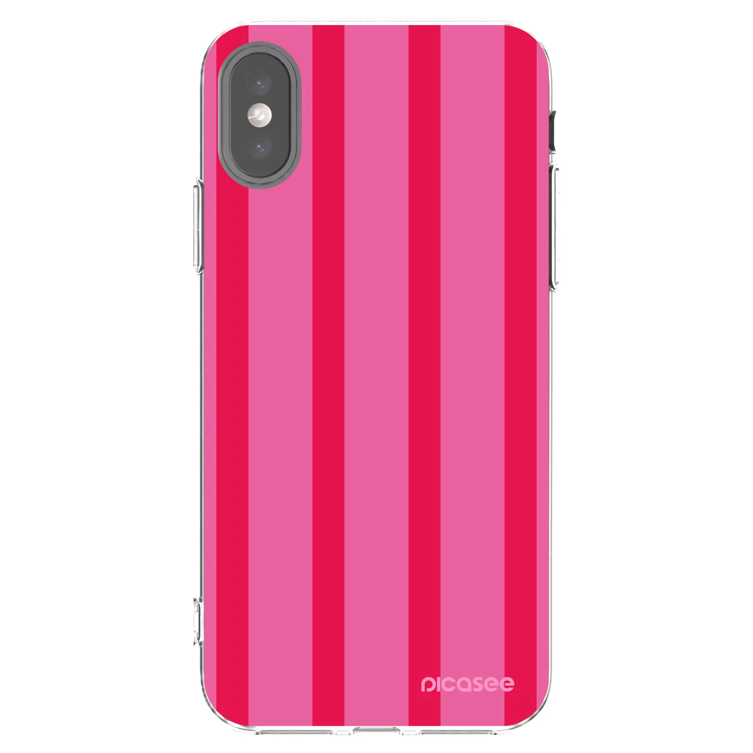 Picasee silikonový průhledný obal pro Apple iPhone X/XS - Hot tropic