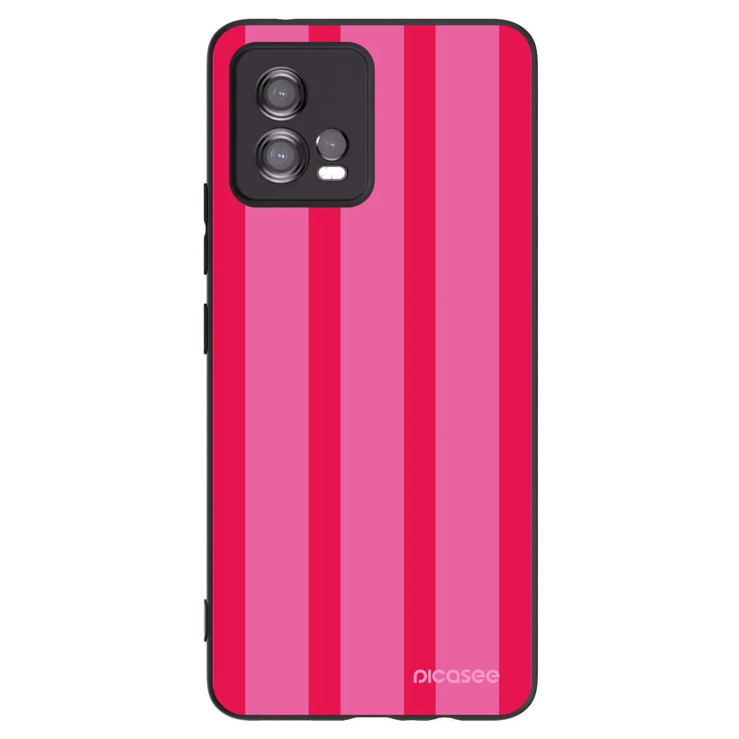 Picasee silikonový černý obal pro Motorola Moto G72 - Hot tropic