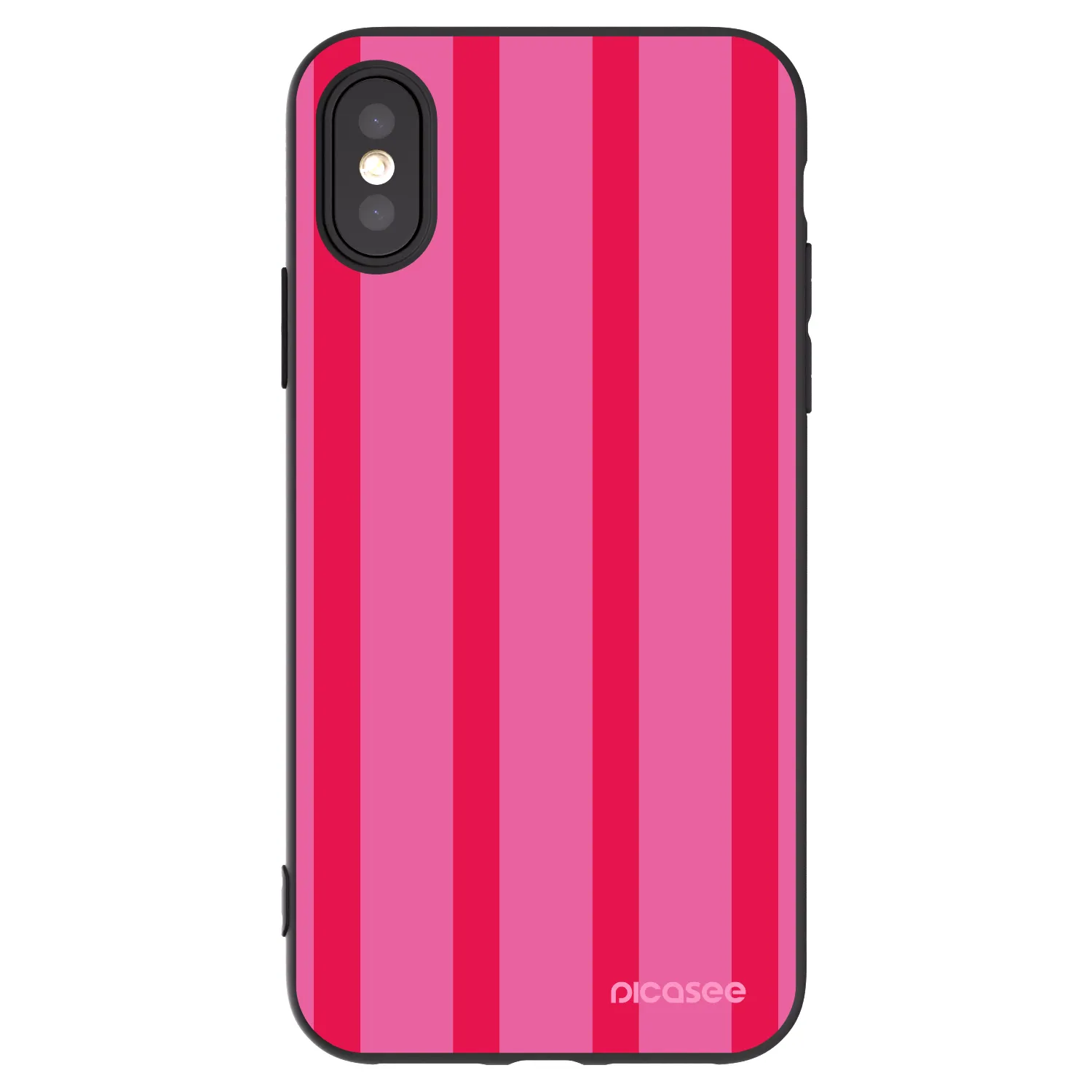 Picasee silikonový černý obal pro Apple iPhone X/XS - Hot tropic