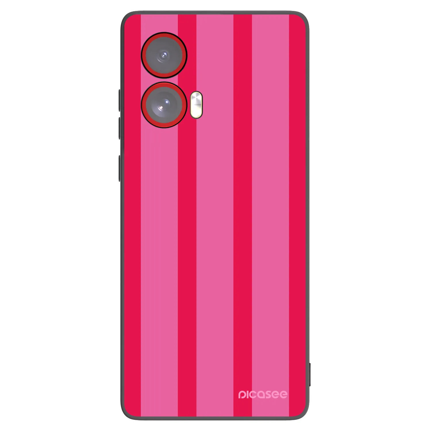 Picasee silikonový černý obal pro Motorola Edge 50 Fusion - Hot tropic