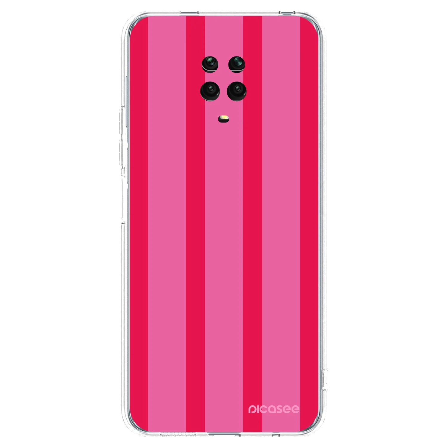 Picasee silikonový průhledný obal pro Xiaomi Redmi Note 9 Pro - Hot tropic