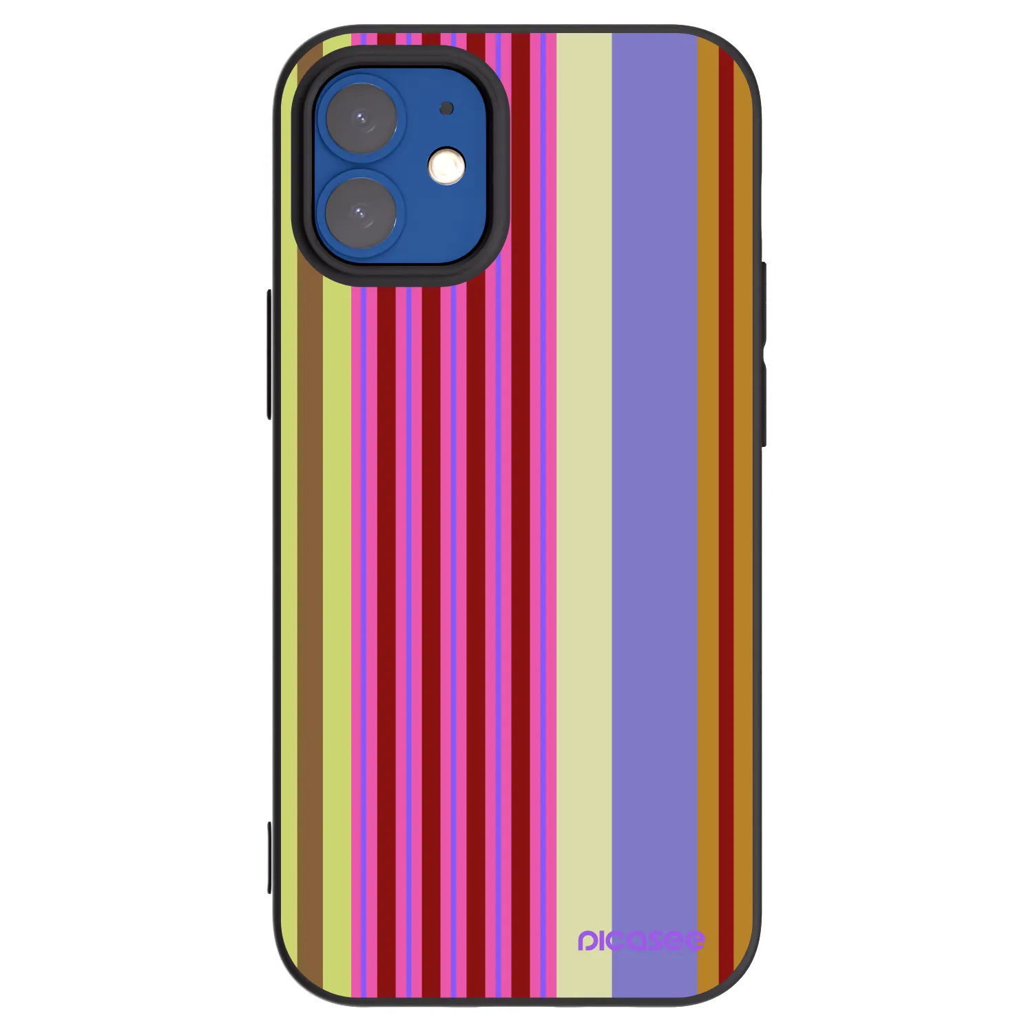 Picasee silikonový černý obal pro Apple iPhone 12 mini - Late checkout