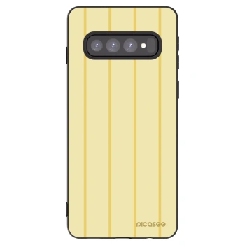 Picasee silikonový černý obal pro Samsung Galaxy S10 G973 - Liquid sunshine