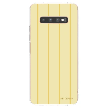 Picasee silikonový průhledný obal pro Samsung Galaxy S10 Plus G975 - Liquid sunshine