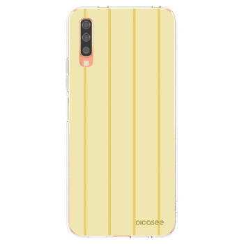 Picasee silikonový průhledný obal pro Samsung Galaxy A70 A705F - Liquid sunshine