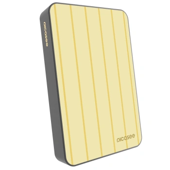 Picasee Powerbanka s MagSafe 10 000 mAh Šedá - Liquid sunshine