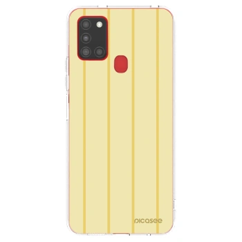 Picasee silikonový průhledný obal pro Samsung Galaxy A21s - Liquid sunshine