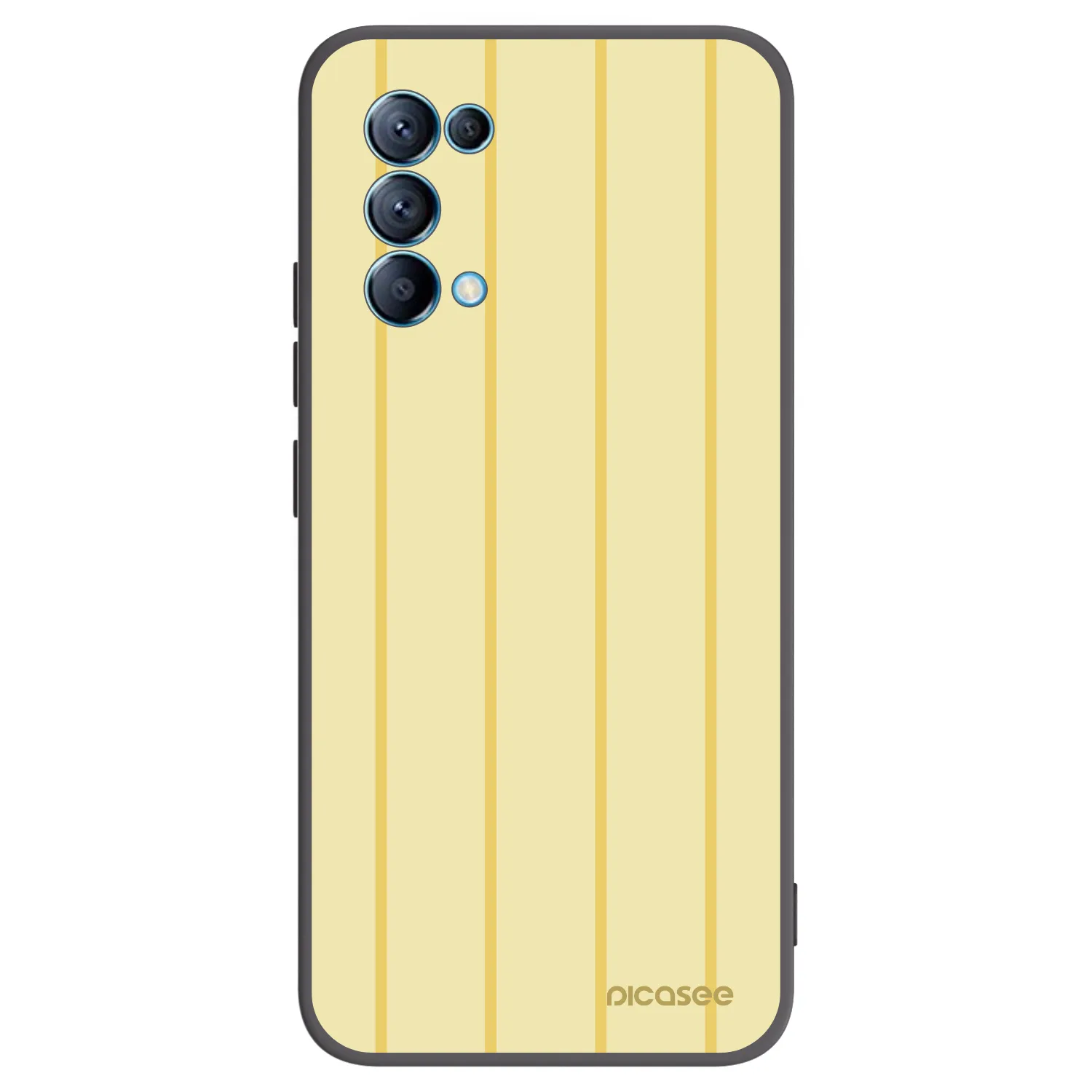 Picasee silikonový černý obal pro OPPO A16s - Liquid sunshine