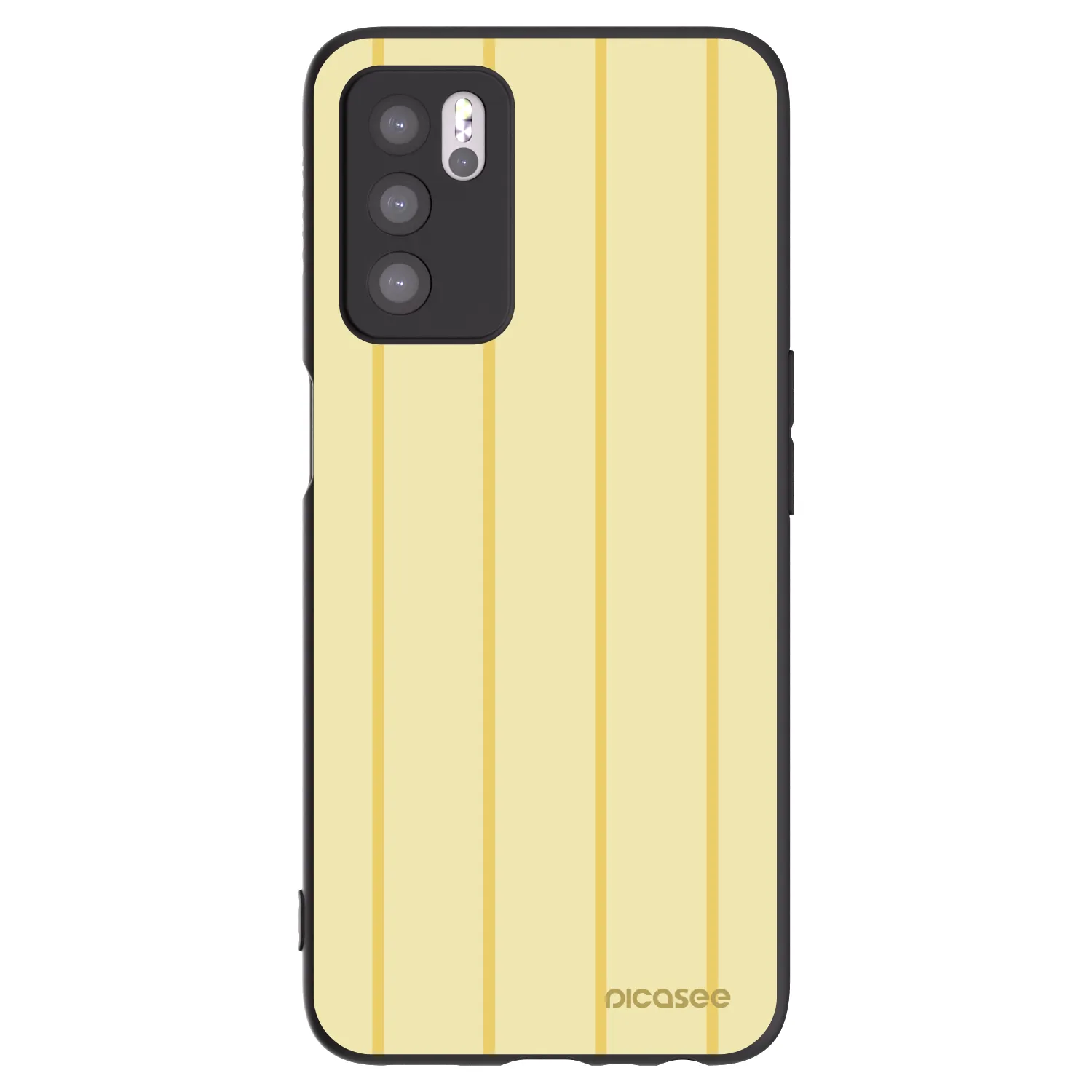 Picasee silikonový černý obal pro OPPO A16s - Liquid sunshine