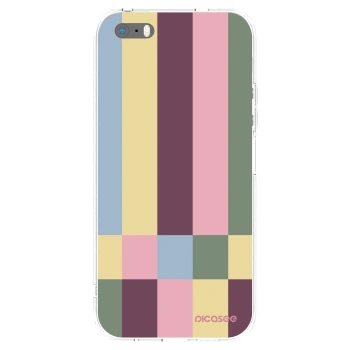 Picasee silikonový průhledný obal pro Apple iPhone 5/5S/SE - Lobby tiles