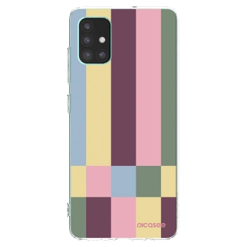 Picasee silikonový průhledný obal pro Samsung Galaxy M51 M515F - Lobby tiles