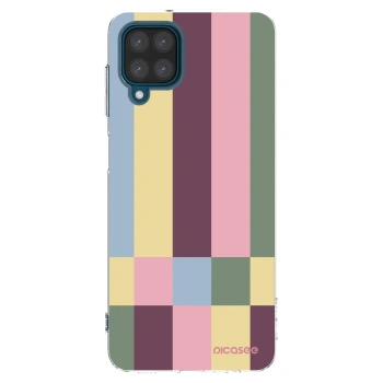Picasee silikonový průhledný obal pro Samsung Galaxy A12 A125F - Lobby tiles