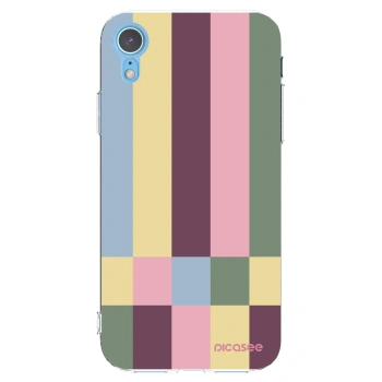 Picasee silikonový průhledný obal pro Apple iPhone XR - Lobby tiles