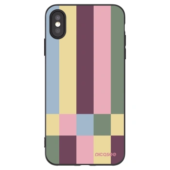 Picasee silikonový černý obal pro Apple iPhone XS Max - Lobby tiles