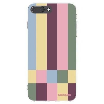 Picasee silikonový průhledný obal pro Apple iPhone 8 Plus - Lobby tiles