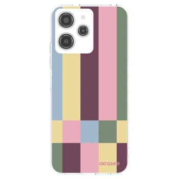 Picasee silikonový průhledný obal pro Xiaomi Redmi 12 4G - Lobby tiles