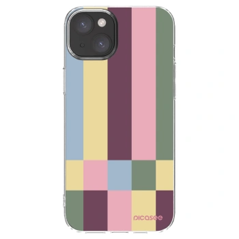 Picasee silikonový průhledný obal pro Apple iPhone 15 Plus - Lobby tiles
